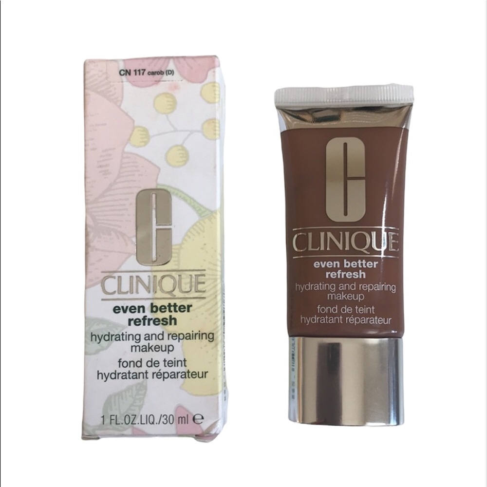 CLINIQUE Even Better Refresh Hydrating Repair Foundation Makeup Carob CN117 NIB